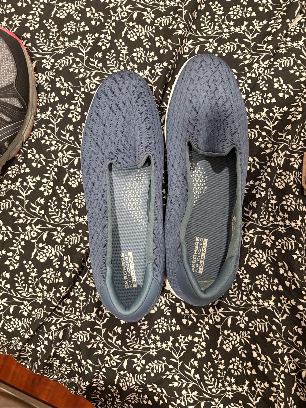 Skechers Slip-On Athletic Shoes in Navy Blue